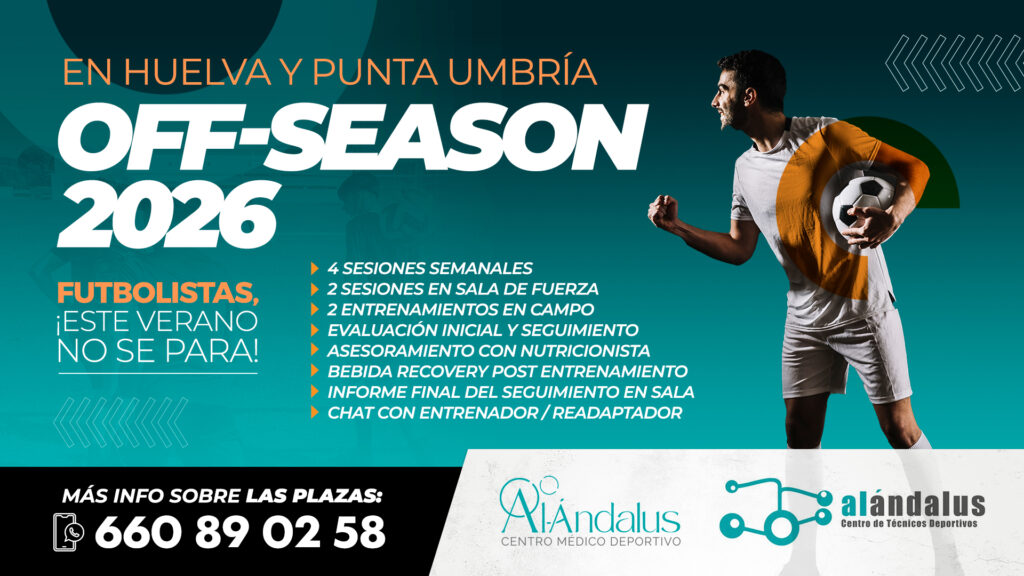 Entrenamiento de verano para futbolistas en Huelva y Punta Umbría offseason alandalus fútbol